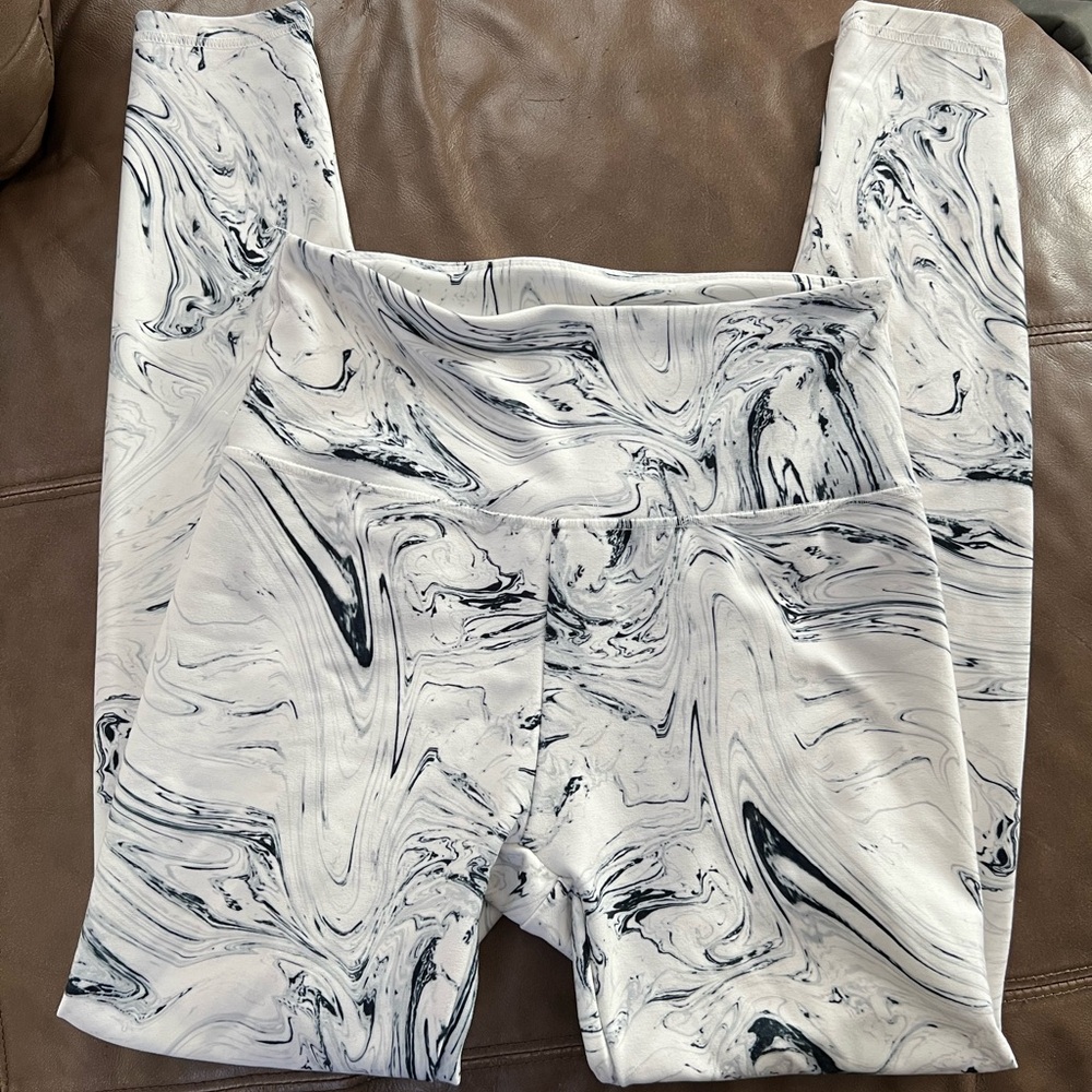 Marble Print Leggings